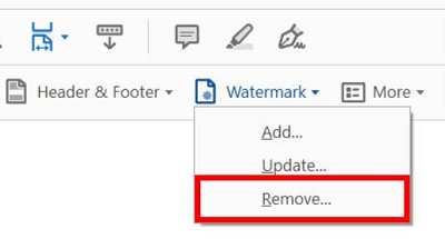 Adobe Acrobat Pro水印刪除