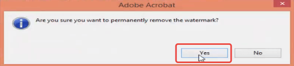 Adobe Acrobat Pro刪除水印確認